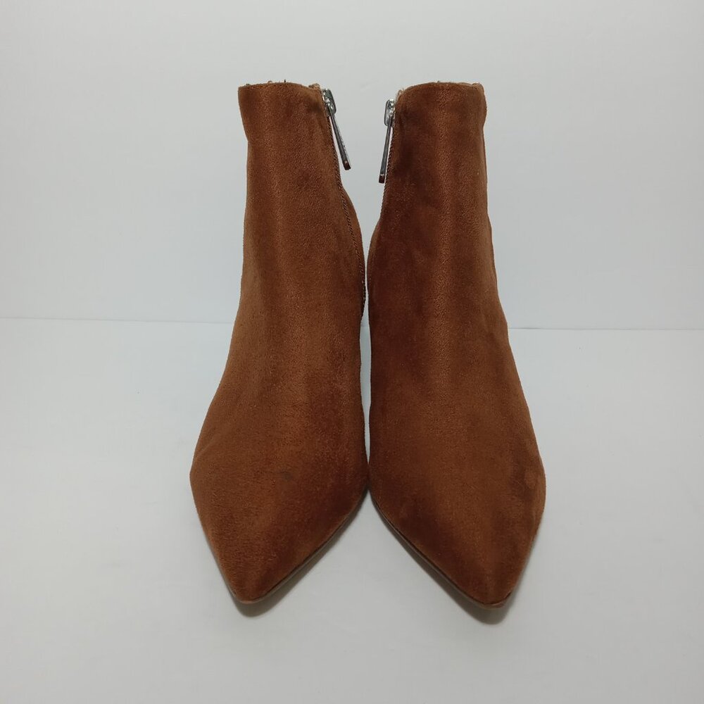 CHARLES by Charles David Womens Brown Carmel Faux Suede Ankle Boot Size 7 - Picture 5 of 13